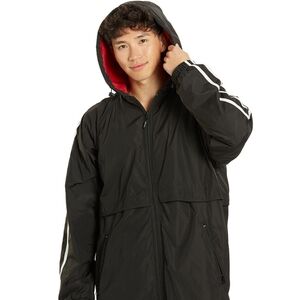 Men's Swim ParkasSportiStriped Comfort Fleece-Lined Swim Parka Size S